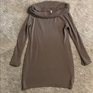 Pink Blush Long Sleeve Off Shoulder Sweater Tunic